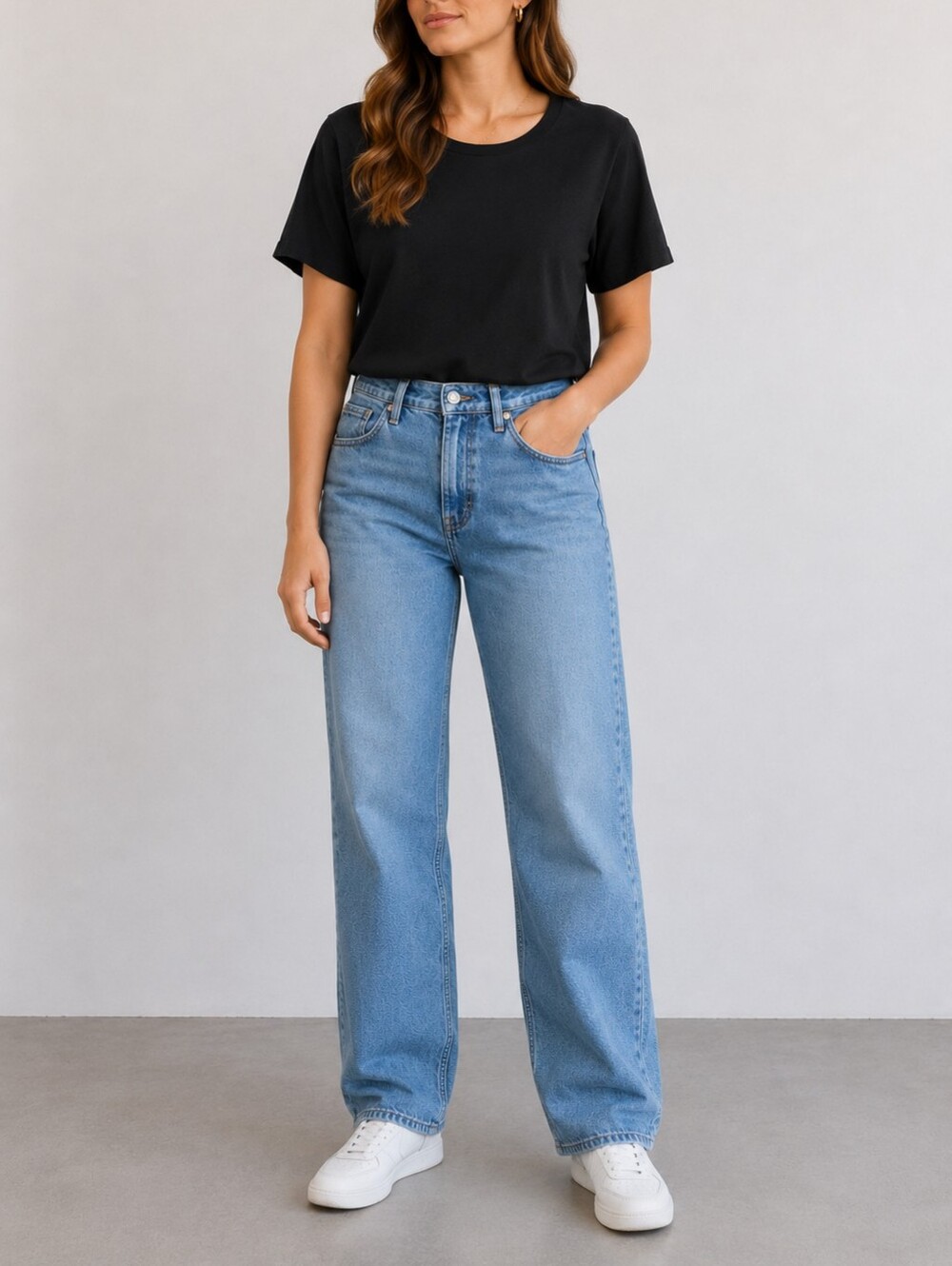 Danielle Bernstein WeWoreWhat Short Sleeve Crewneck T-shirt Bodysuit Women's L